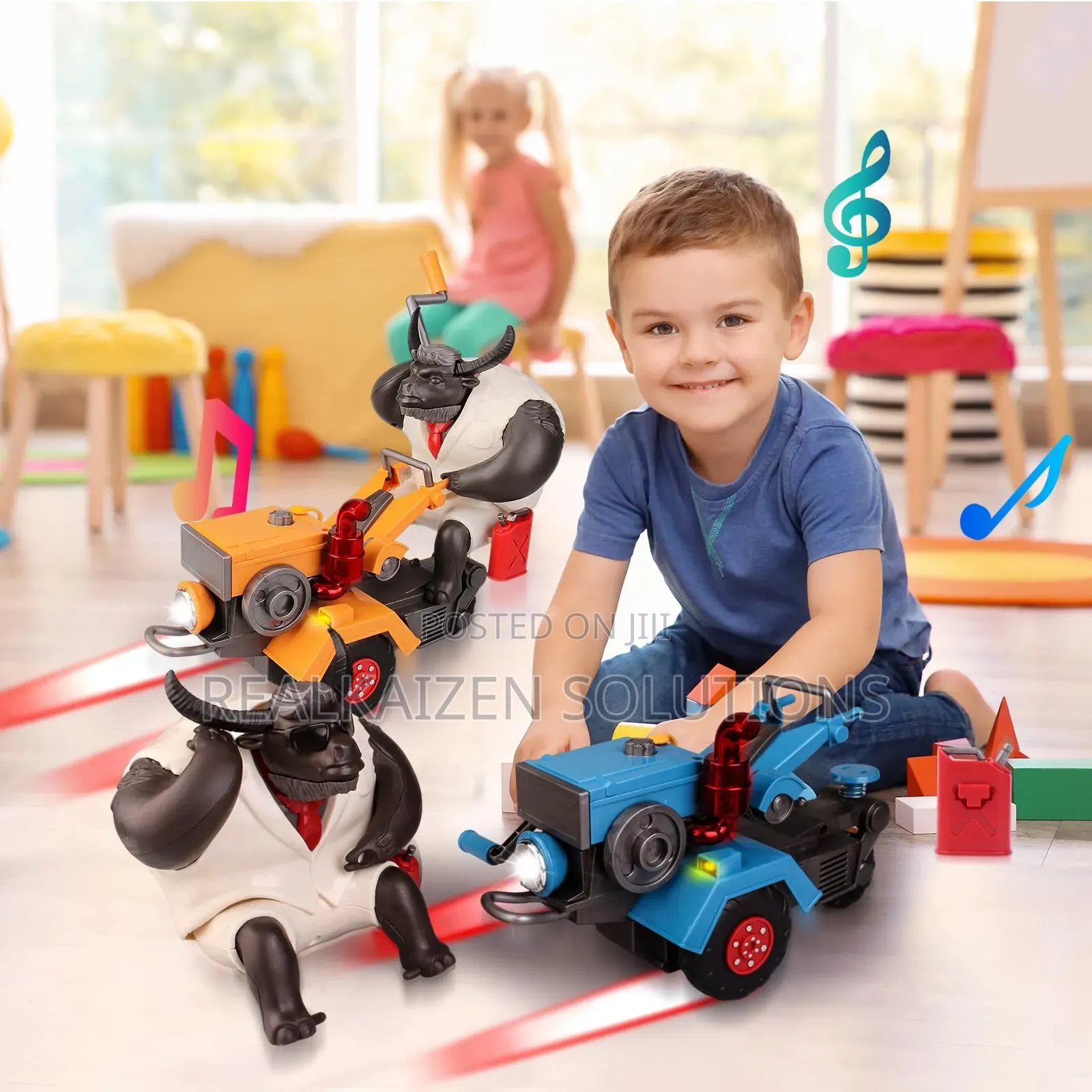Mr Cow Power Electric Hand Cultivator Tractor Kids Toy