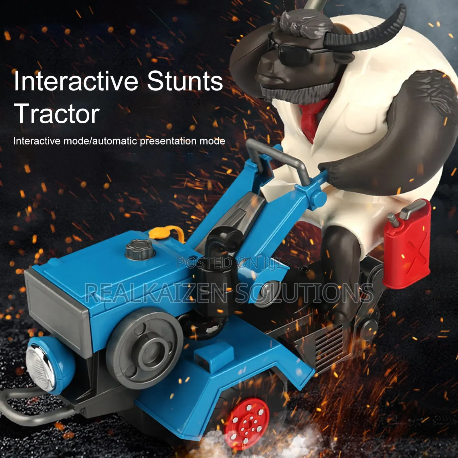 Mr Cow Power Electric Hand Cultivator Tractor Kids Toy