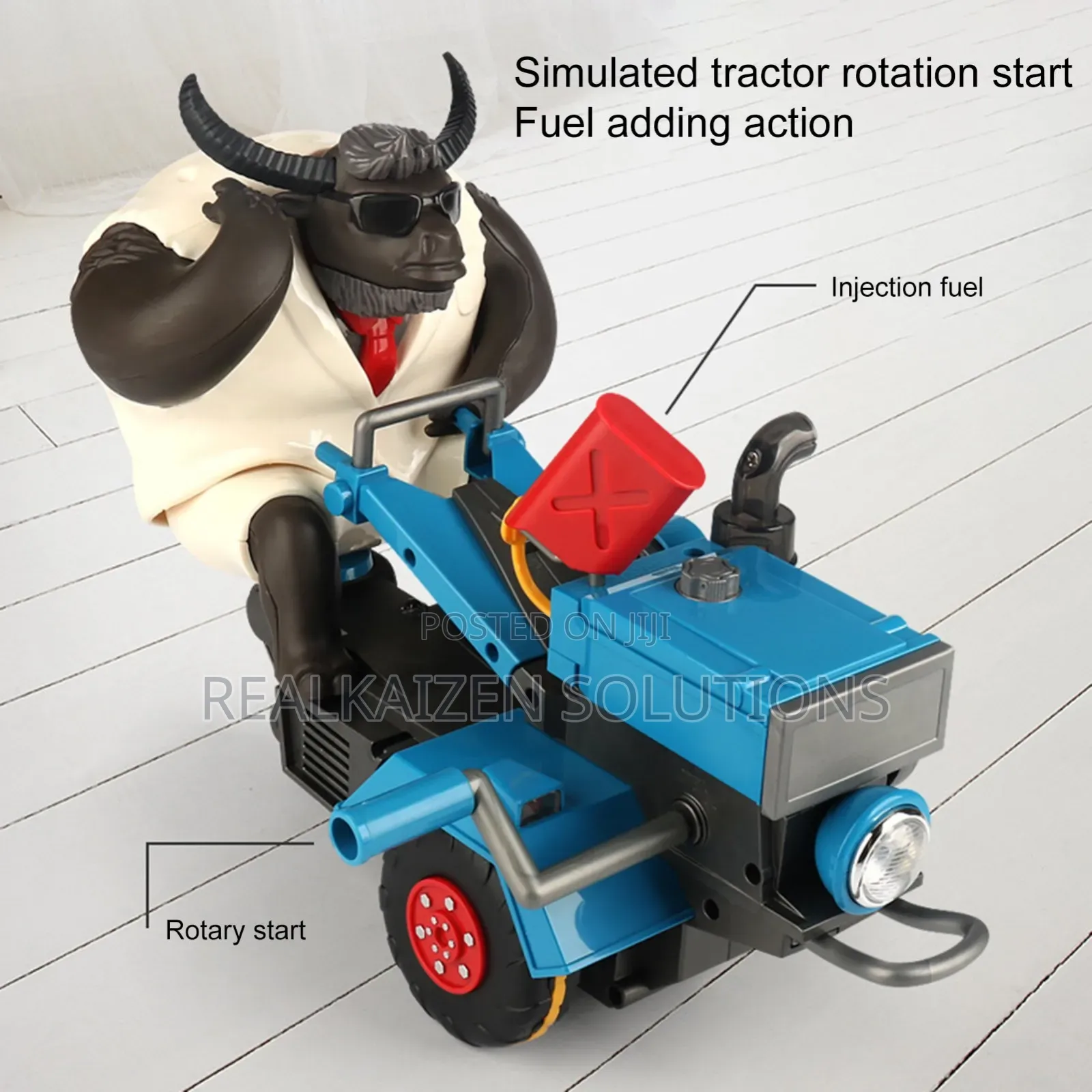 Mr Cow Power Electric Hand Cultivator Tractor Kids Toy