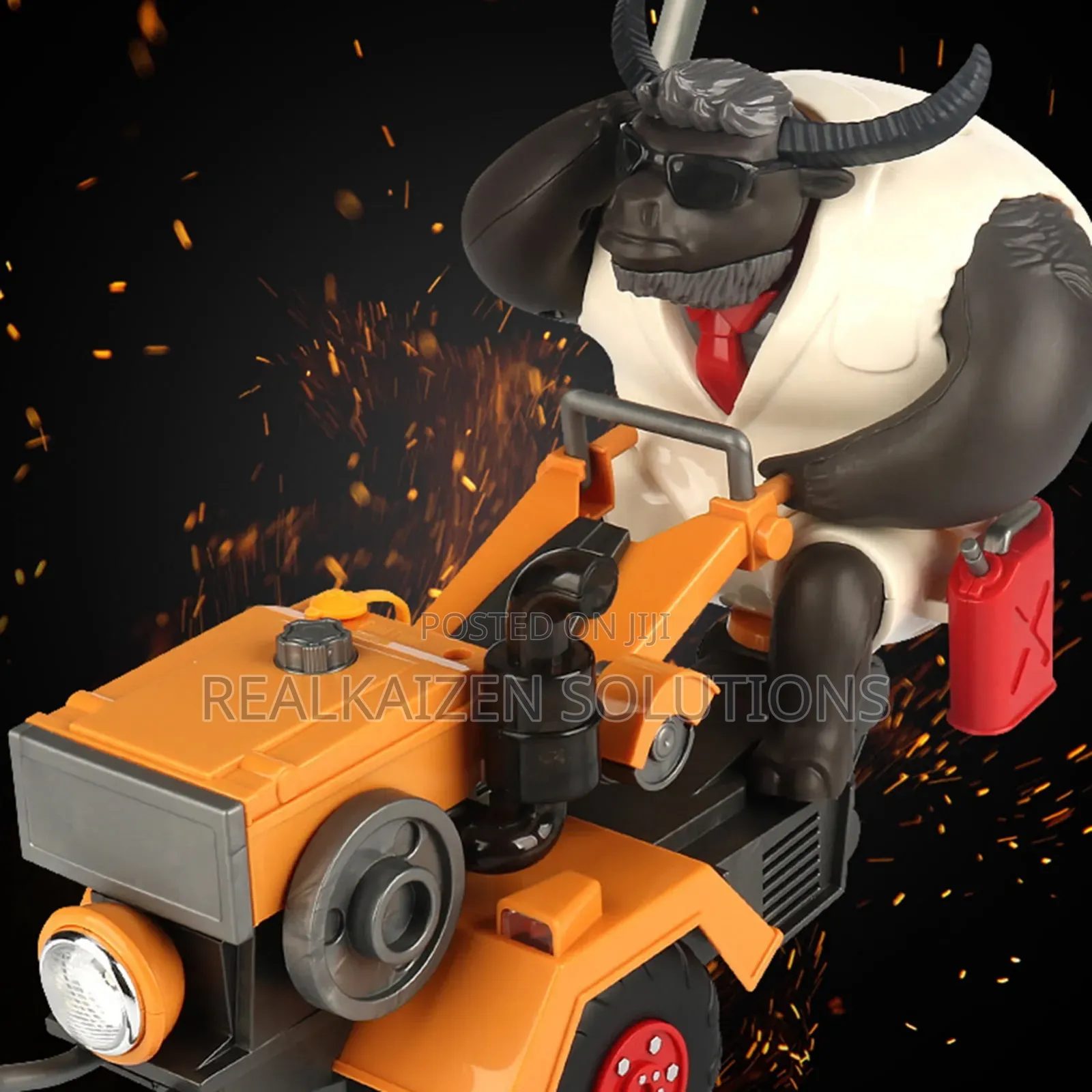 Mr Cow Power Electric Hand Cultivator Tractor Kids Toy