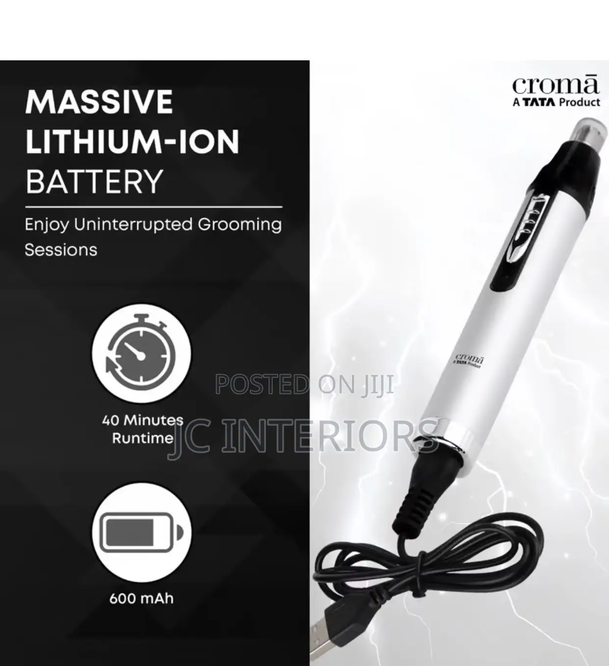 Croma 4-in-1 Rechargeable Cordless Grooming Kit