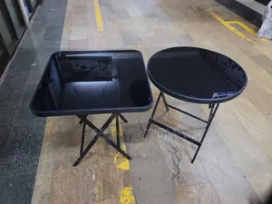 Photo - Unique Glass Reading Or Dinning Table With Metallic Frame