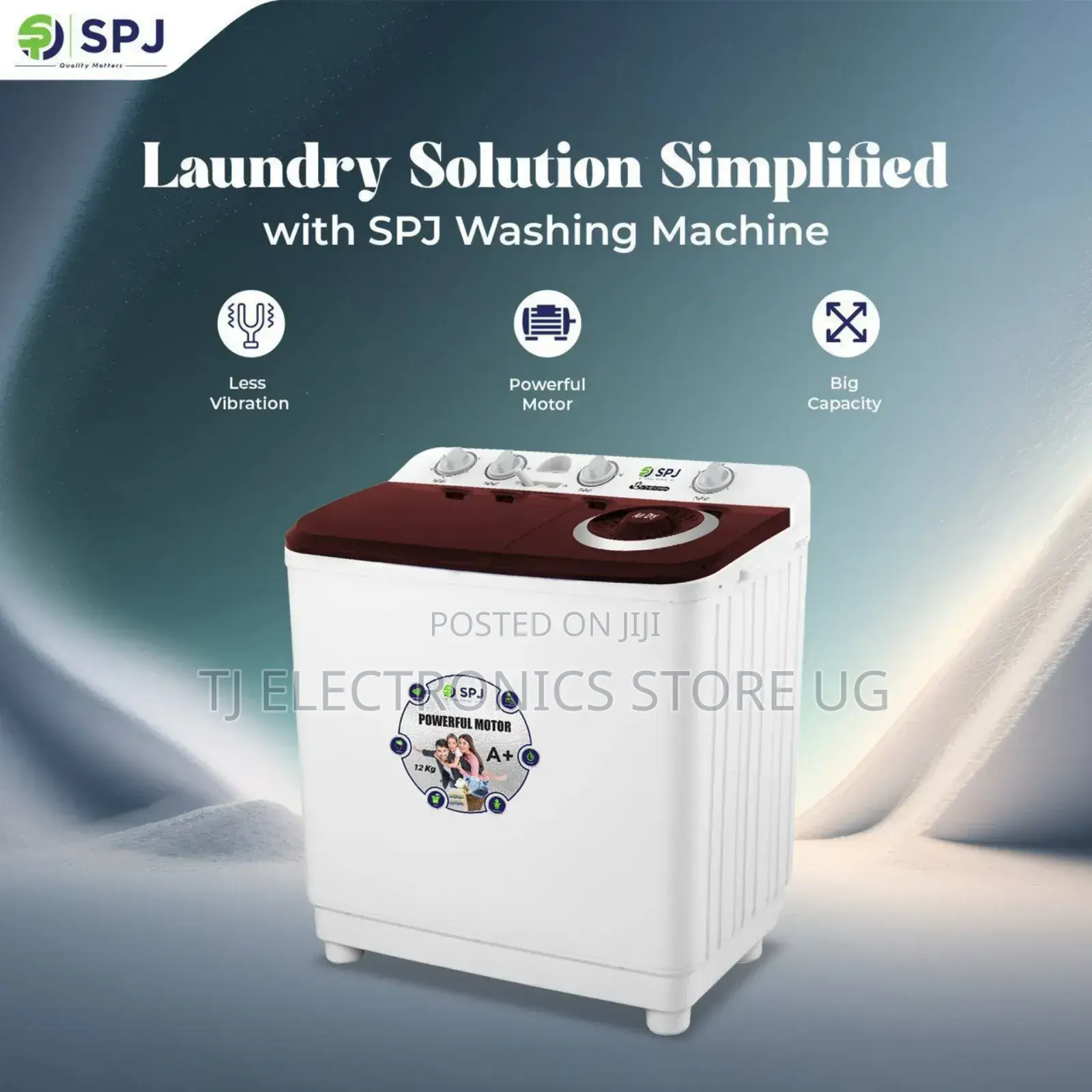SPJ 9kg Washing Machine Twin Tub