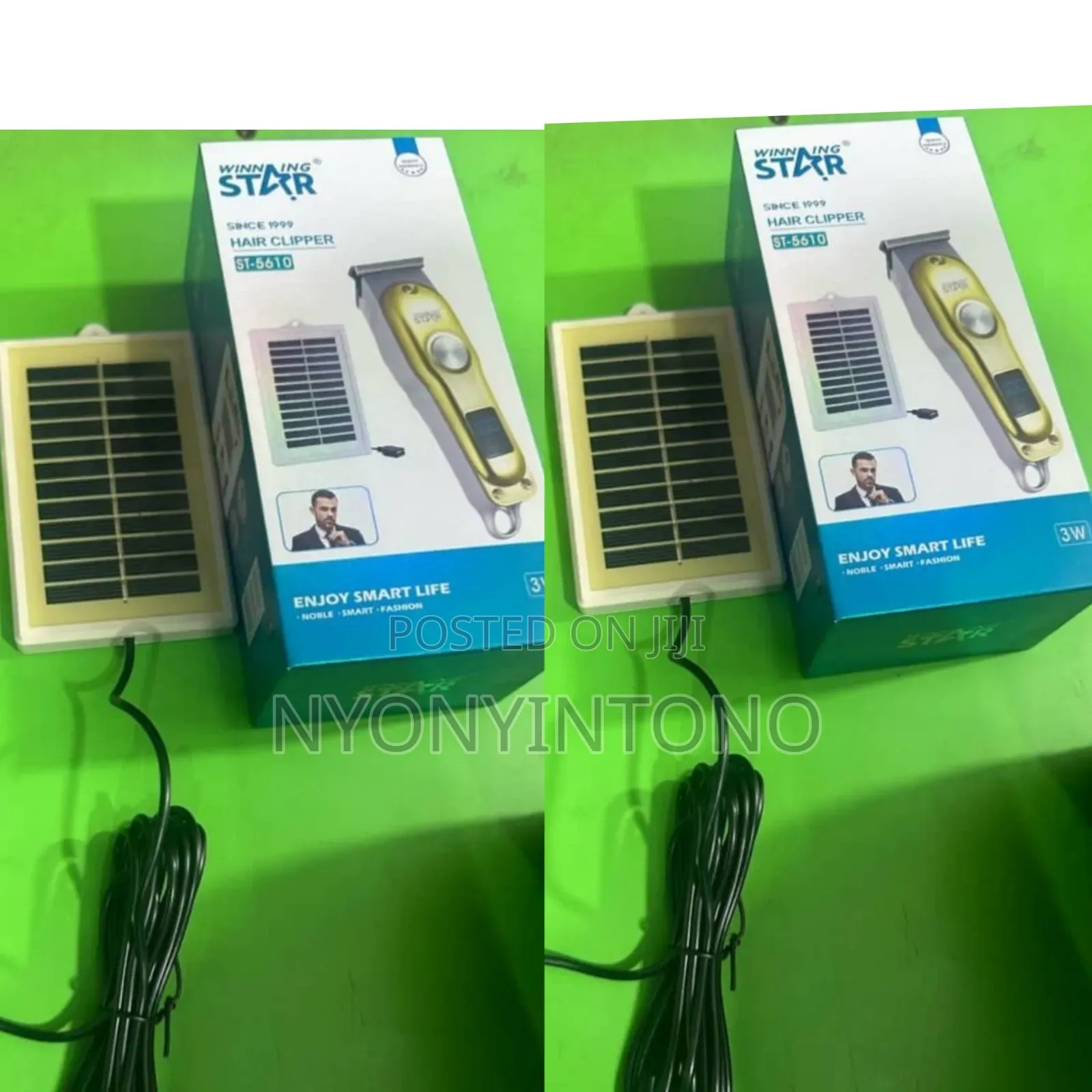Winning Star Rechargeable Hair Clipper With Solar Panel
