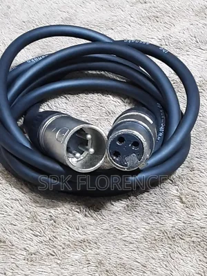 3 Pin XLR Microphone Lead, With Nickel Connectors -