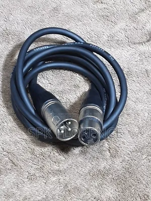 3 Pin XLR Microphone Lead, With Nickel Connectors -