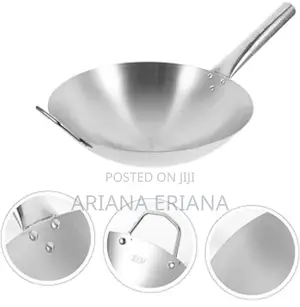 Photo - 34cm Stainless Steel Frying Pan/Wok Pan