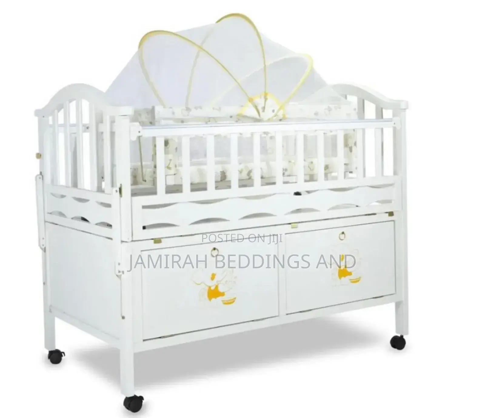 2in1 Wooden Baby Bed