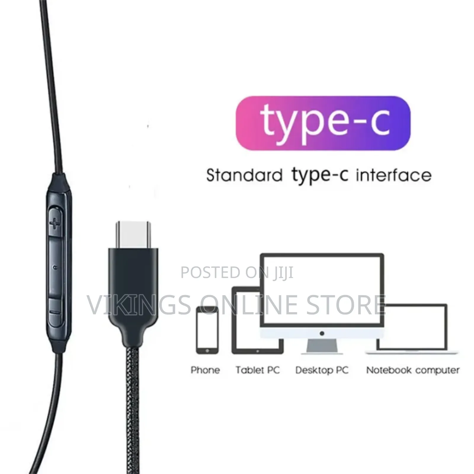 Type C Akg Earphones in Ear Wired With Mic Headphones
