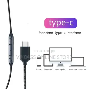 Type C Akg Earphones in Ear Wired With Mic Headphones