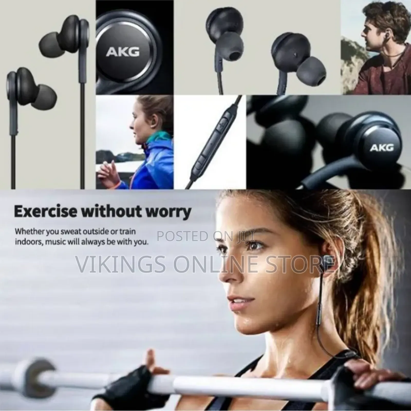 Type C Akg Earphones in Ear Wired With Mic Headphones