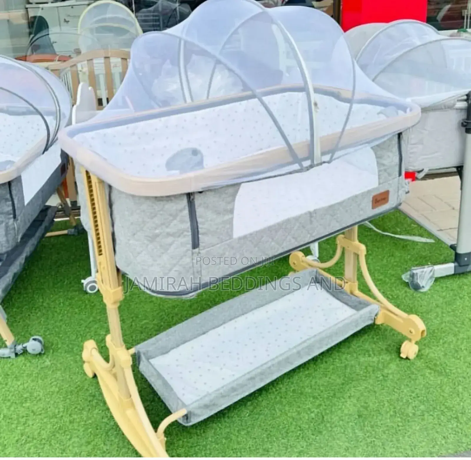 Baby Adjustable Height Bedside Crib
