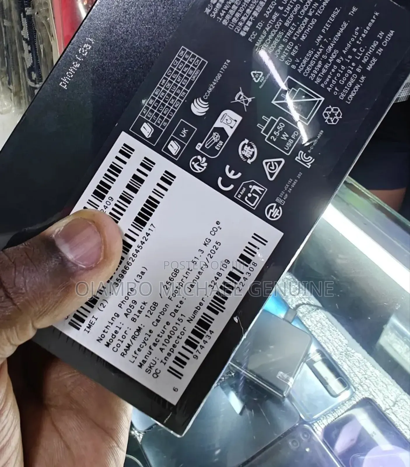New Nothing Phone 3a 256 GB Black