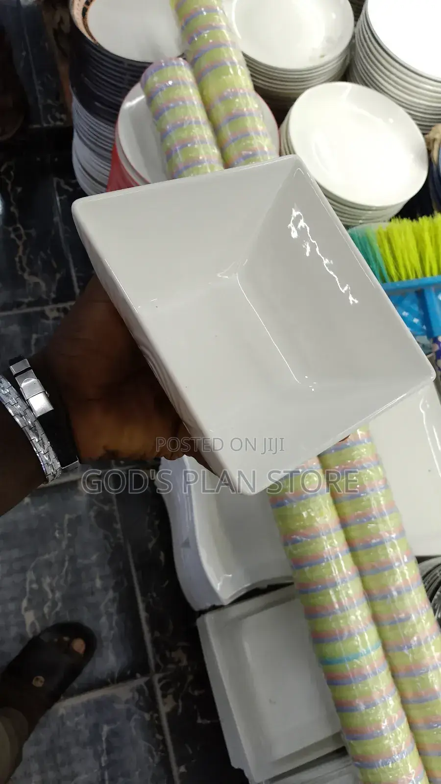 Square Ceramic Bowls 12pcs