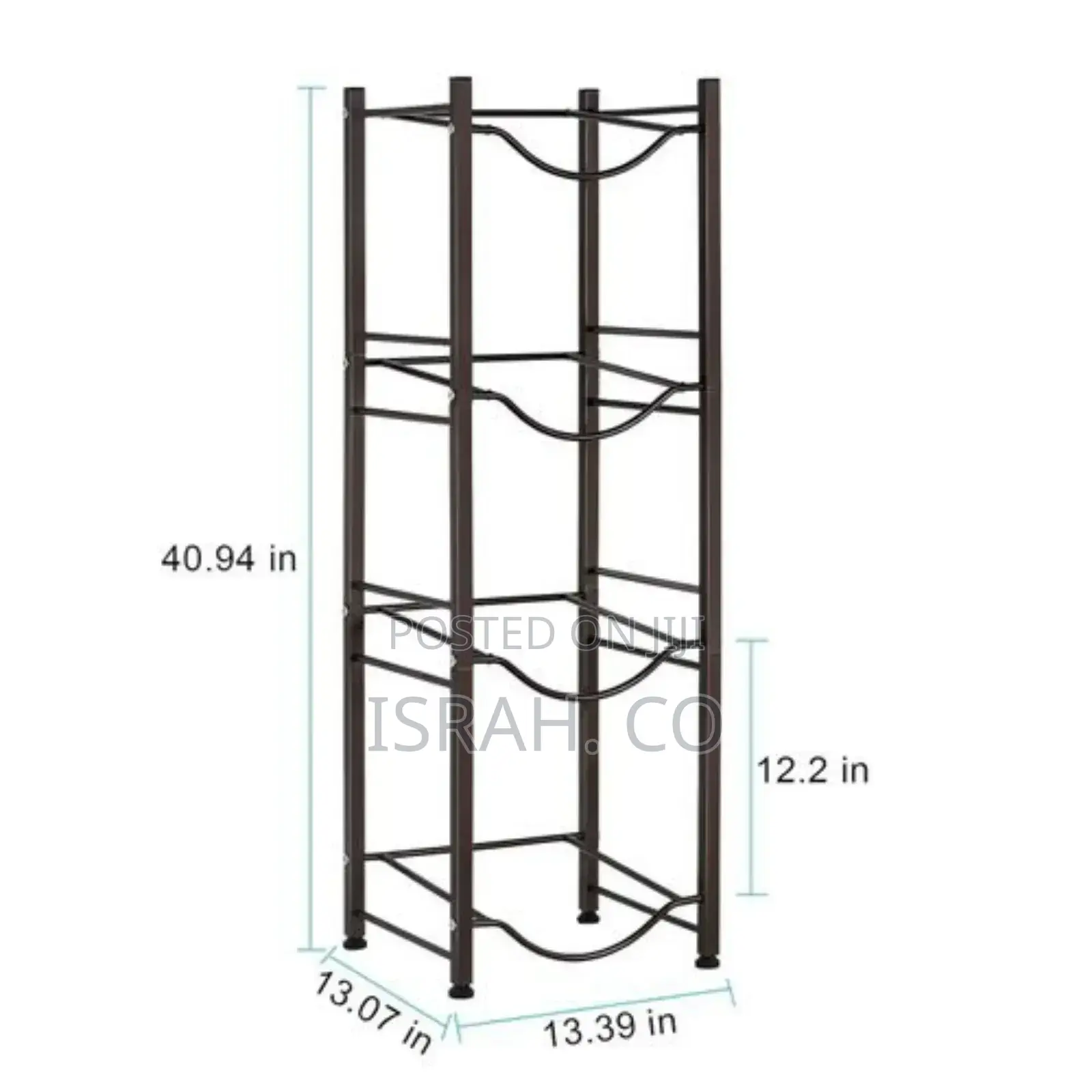 4-Tier Water Bottle Holder Rack, 5 Gallon Water Cooler