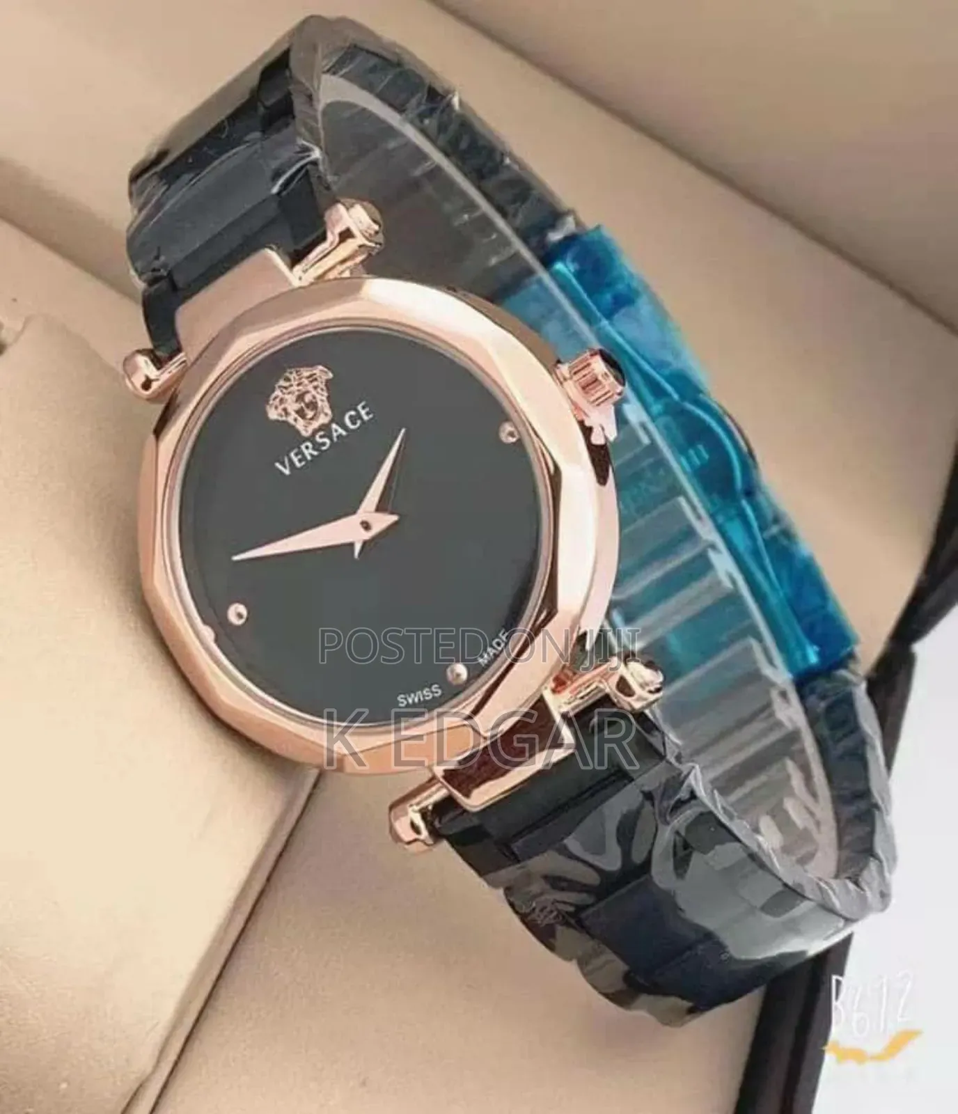 Black Versace Ladies Watch