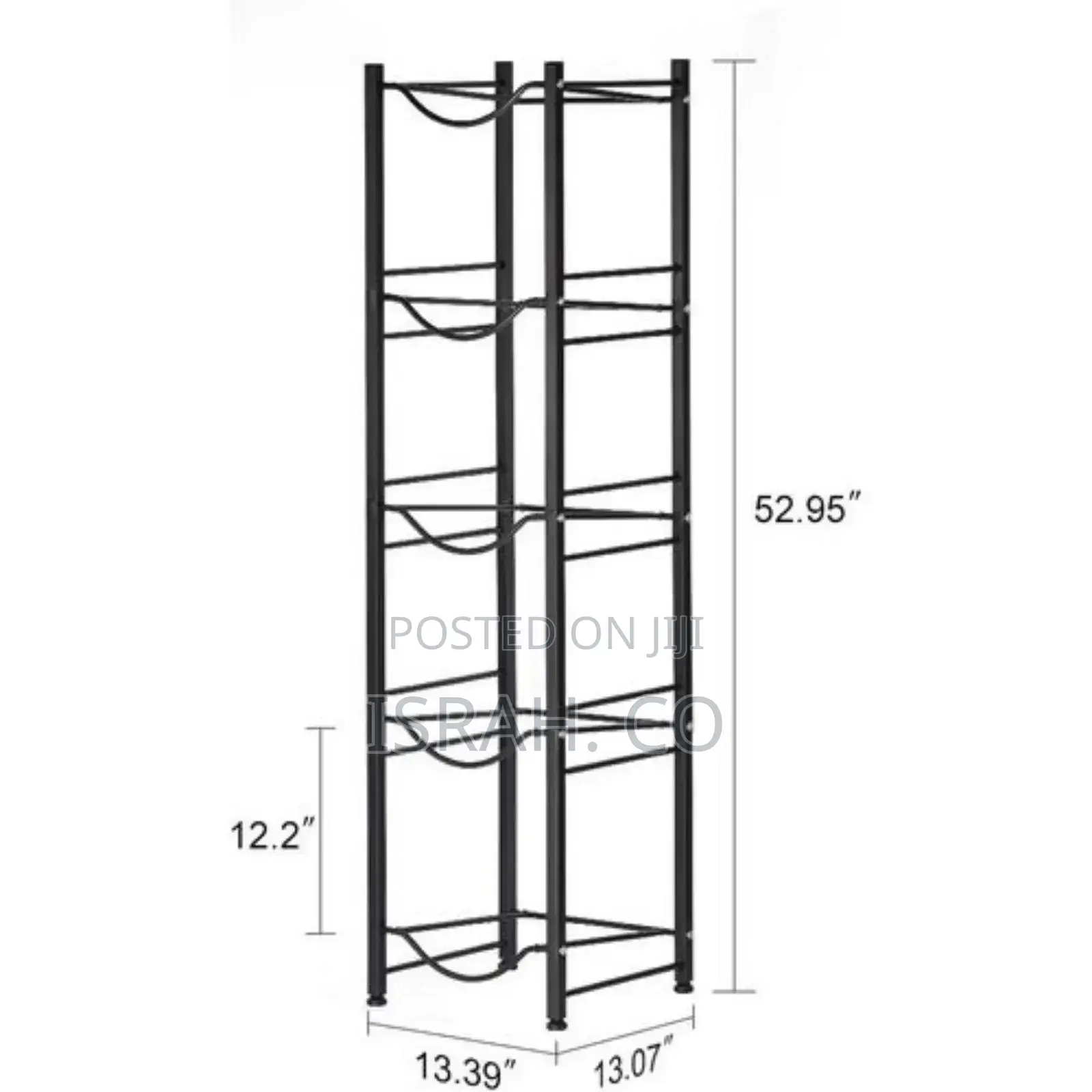 Water Cooler Jug Rack 5 Tier, Water Jug Holder 5