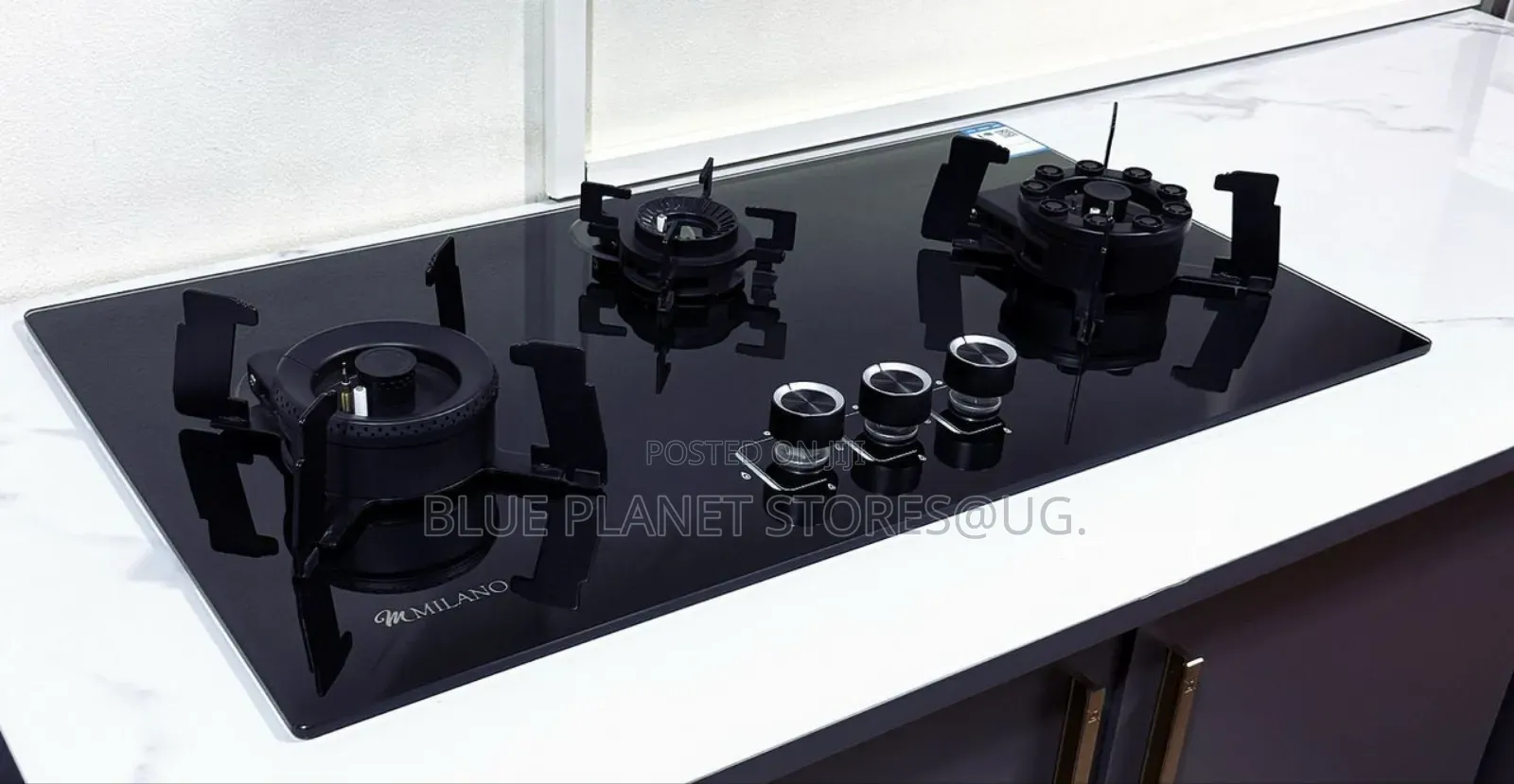 Milano 3 Burners Ceramic Built-in Gas Hobs \\ 90cm×60cm