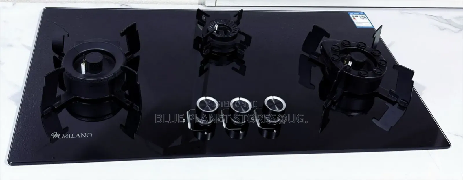 Milano 3 Burners Ceramic Built-in Gas Hobs \\ 90cm×60cm