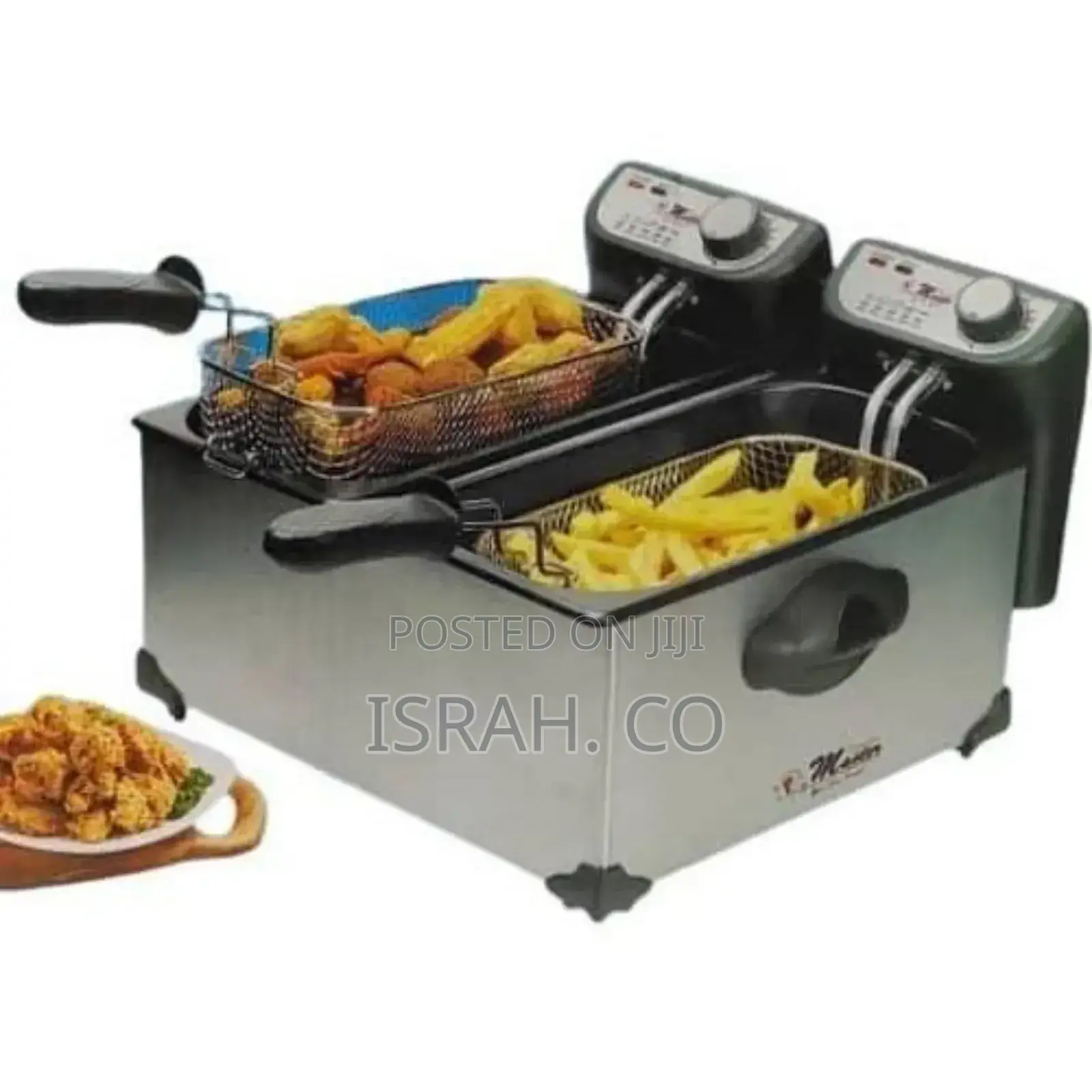 Electro Master Deep Fryer 2x3l Double Fryer With Oil 2000