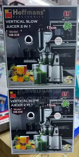 Hoffmans 2 in 1 Vertical Slow Juicer.