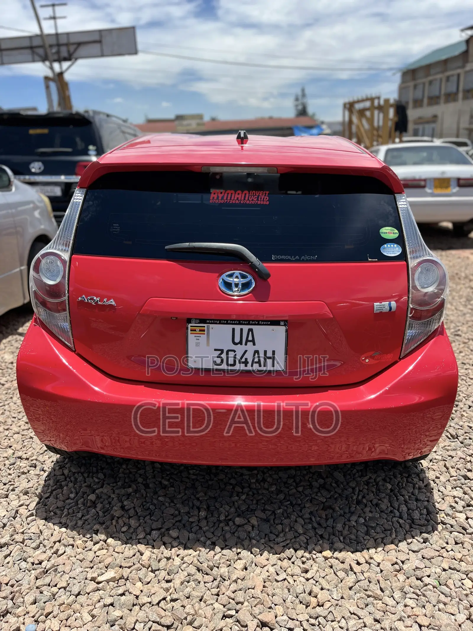 Toyota Aqua 2013 Red