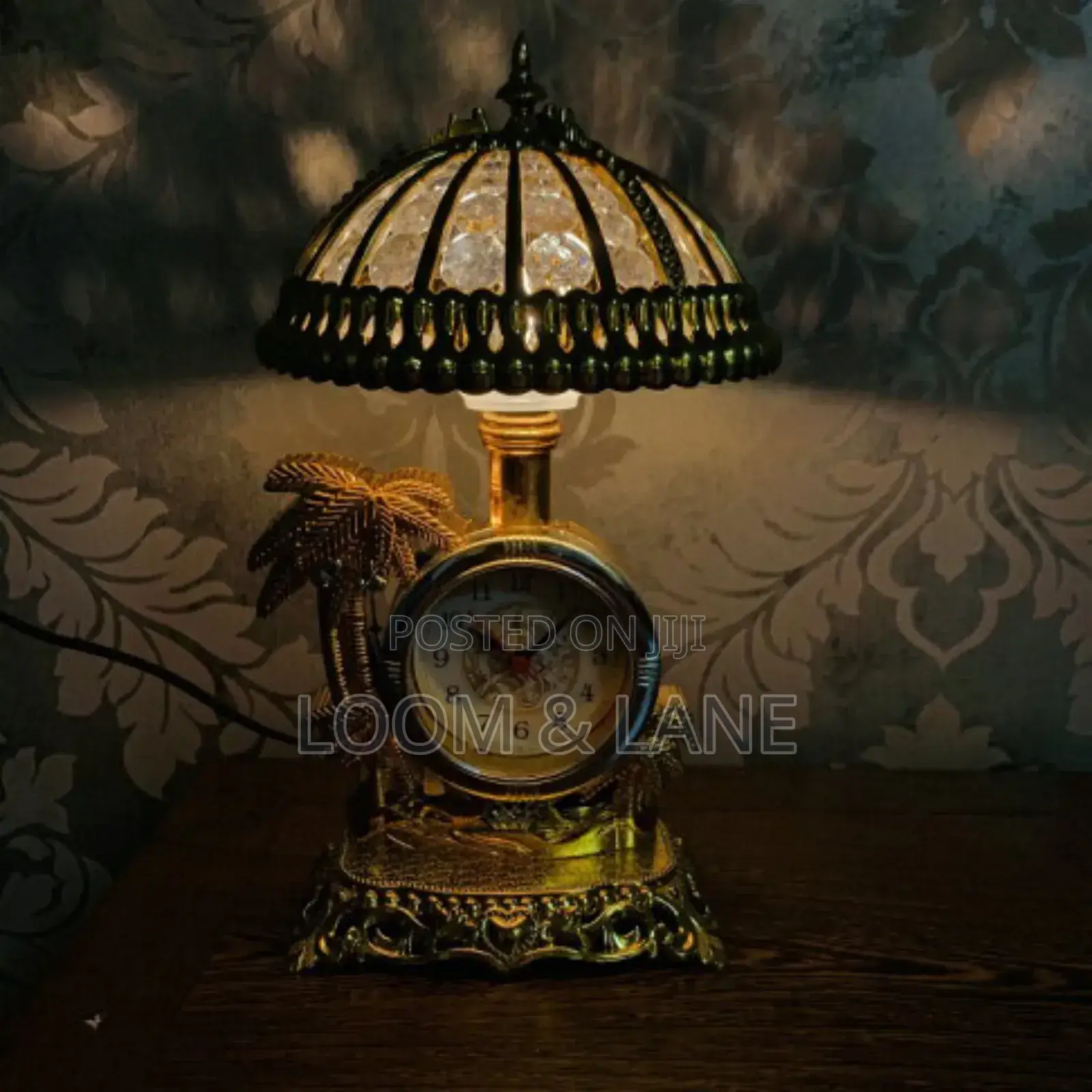 Classic Art Bedside Lamp With Alarm