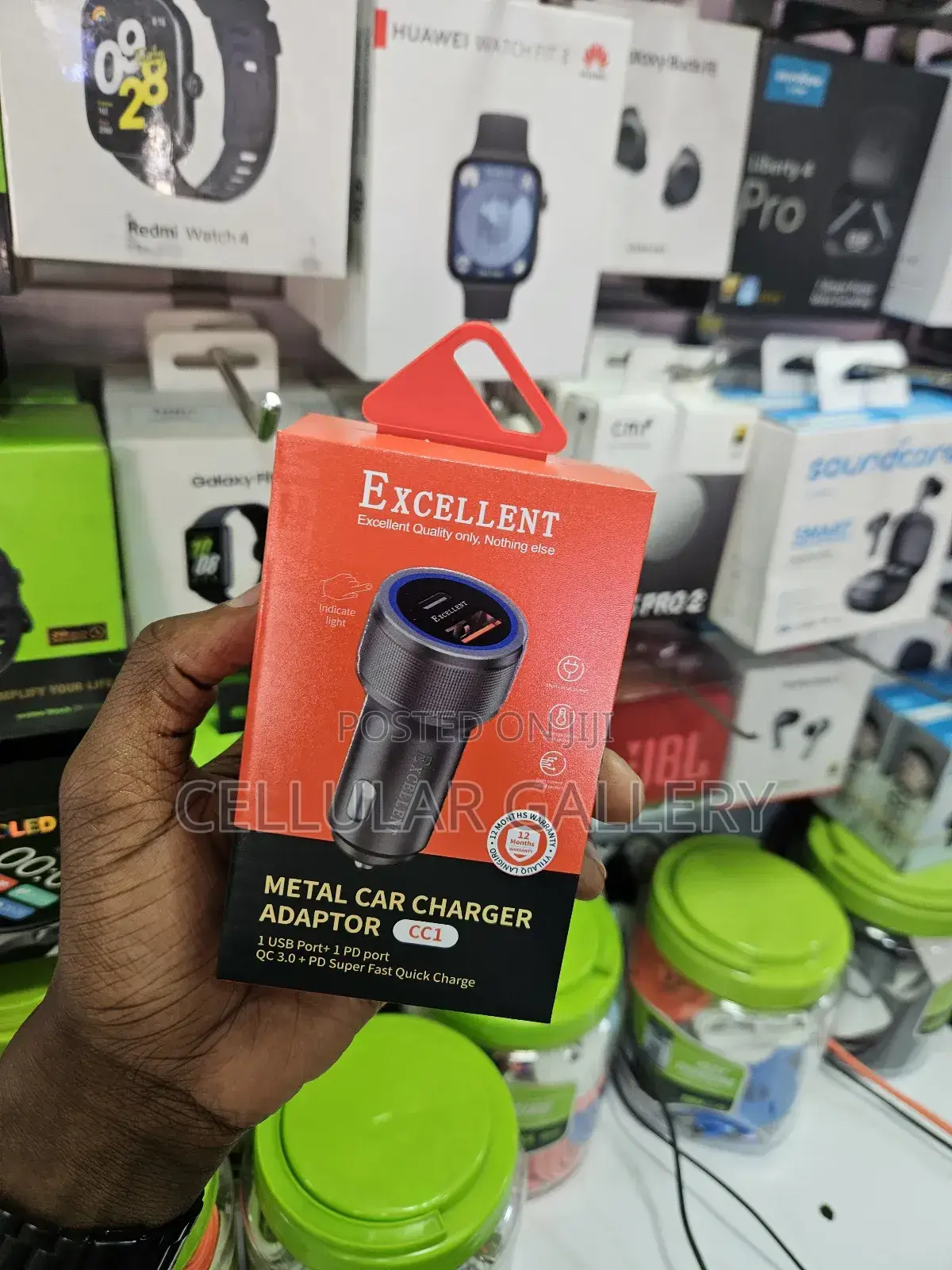 Excellent Car Charger With Type-C and Usb-a Output