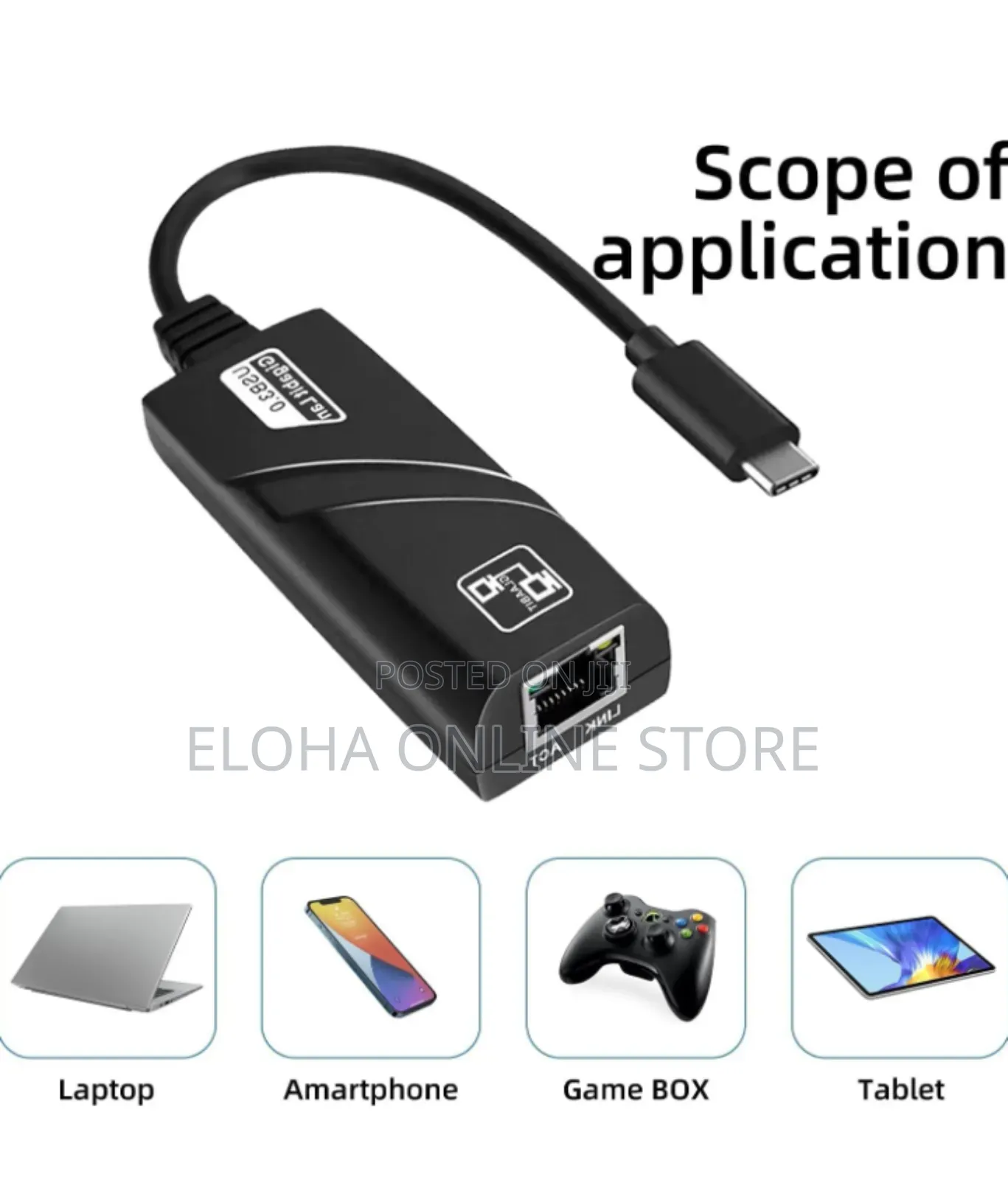 Usb-C to Gigabit Ethernet Adapter.