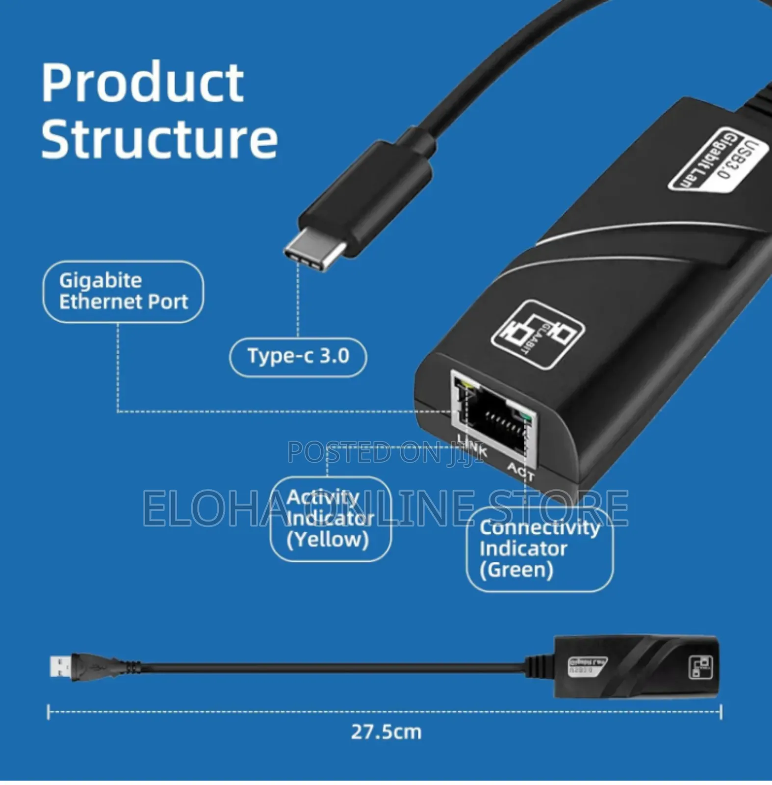 Usb-C to Gigabit Ethernet Adapter.