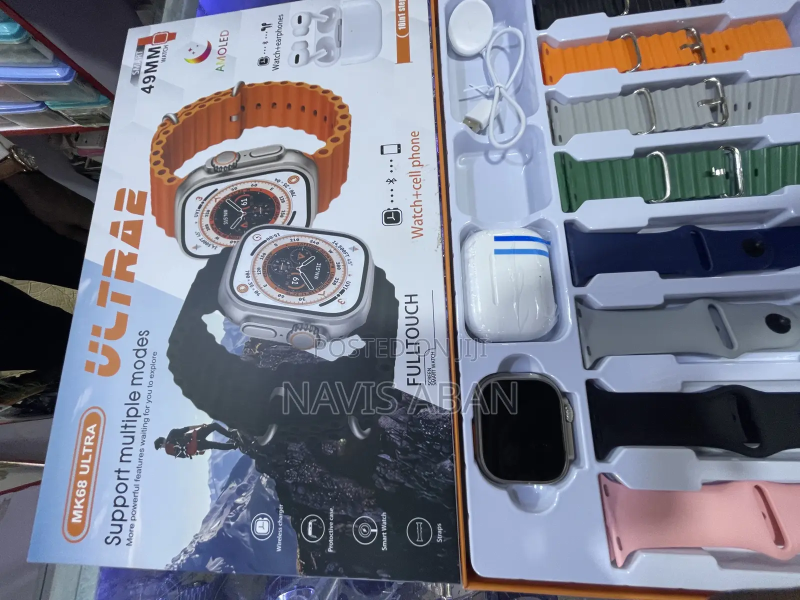 Mk 68 Ultra Watch With Wireless Earphones
