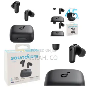 Pair of Black Soundcore P30i Noise-Canceling Earbuds