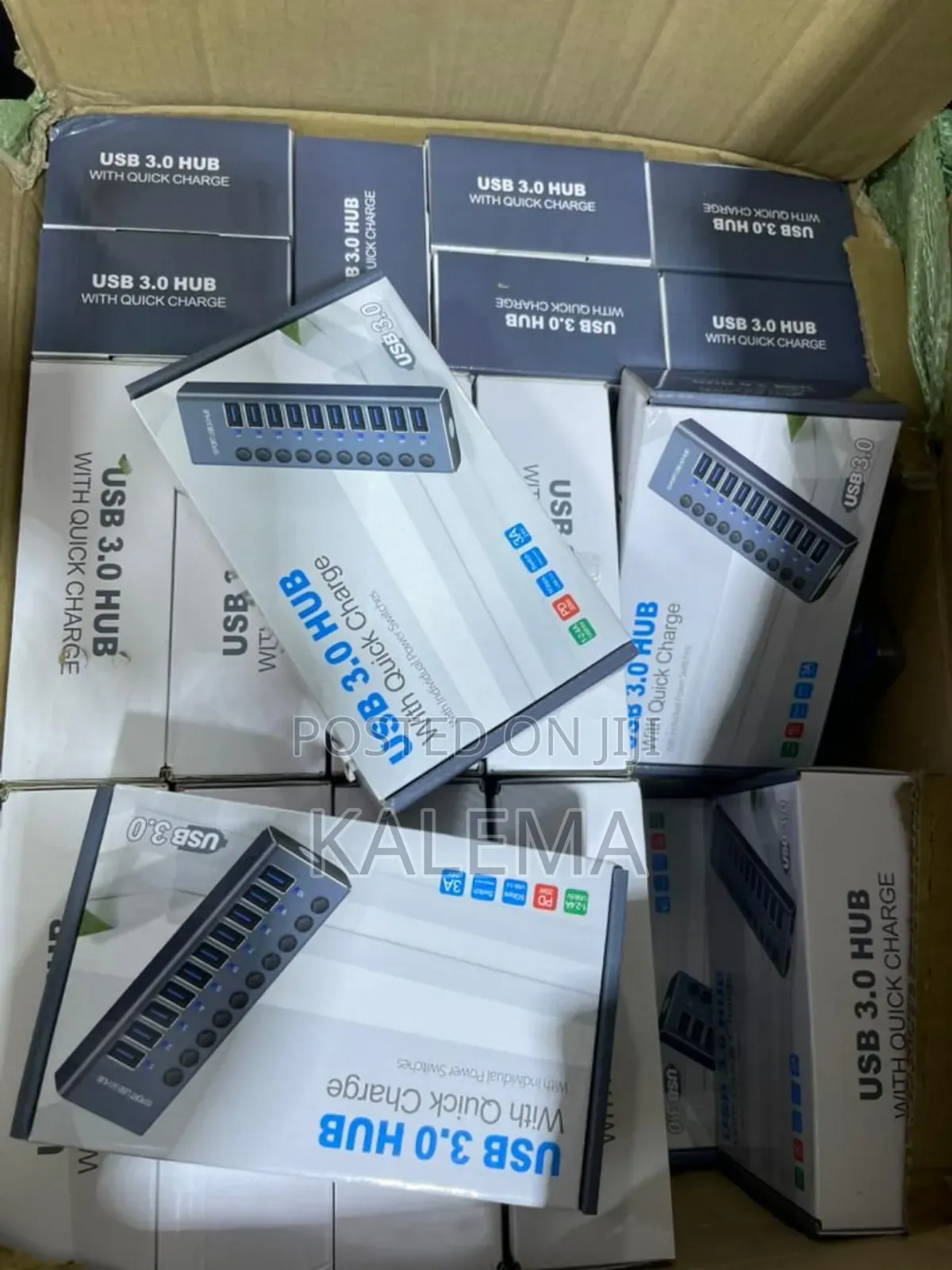 10 Port Usb 3.0 Hub Aluminum Multi Splitter Quick Pd