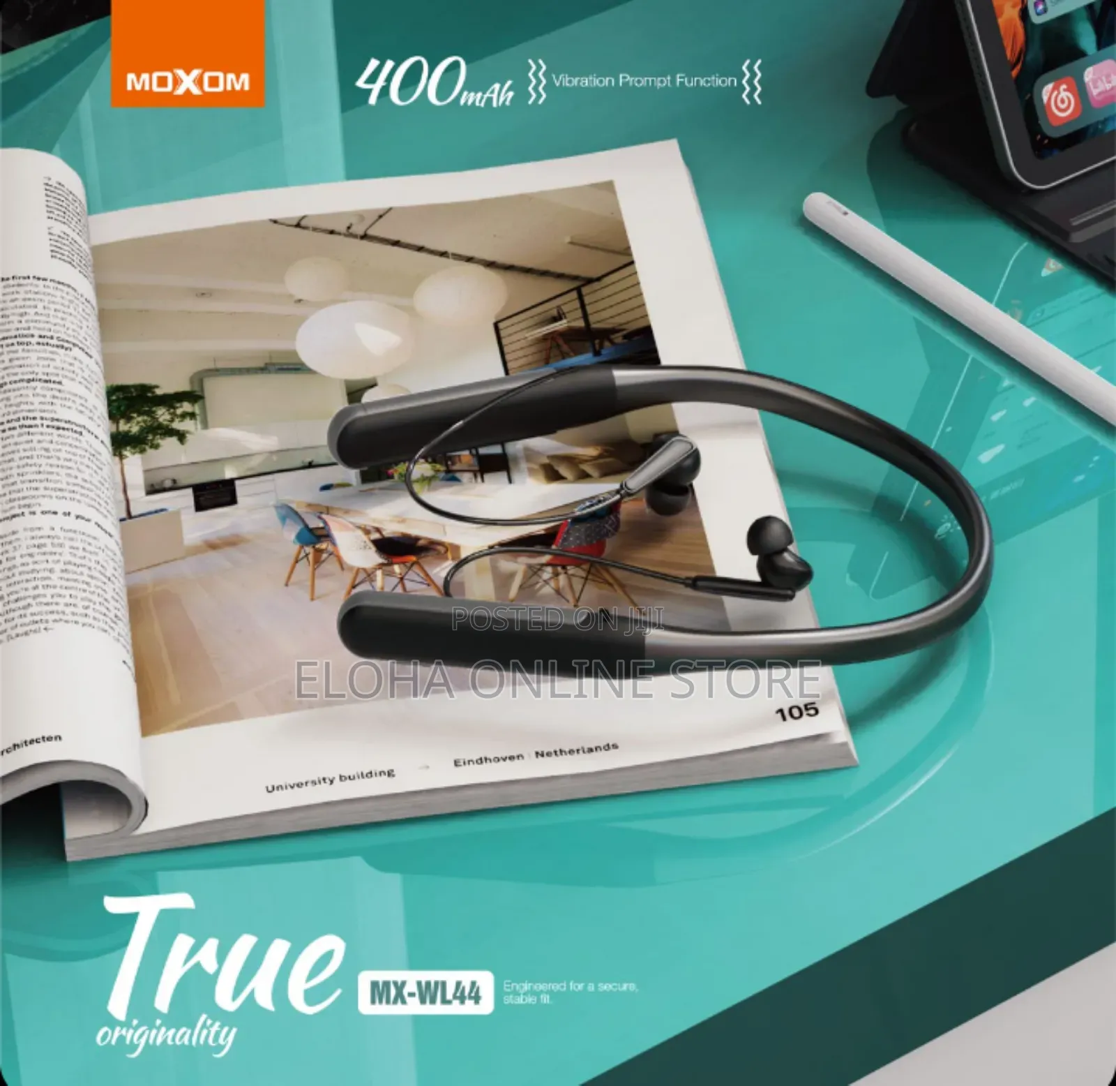 Moxom Mx-Wl44 Max Neckband Wireless Headset