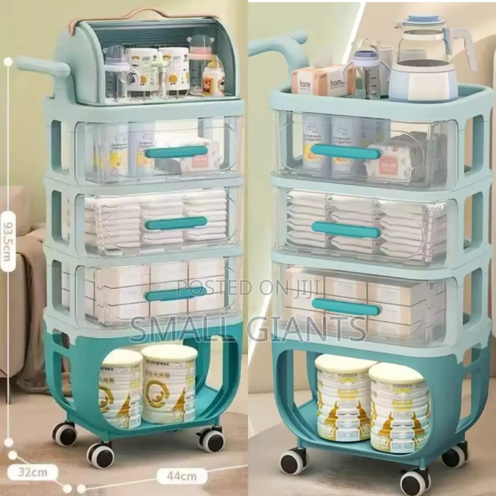 Plast 4-Tier Storage Wagon/ Drawer