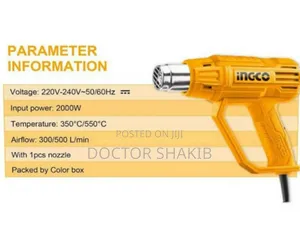 Ingco Heat Gun, 2000w Heavy Duty
