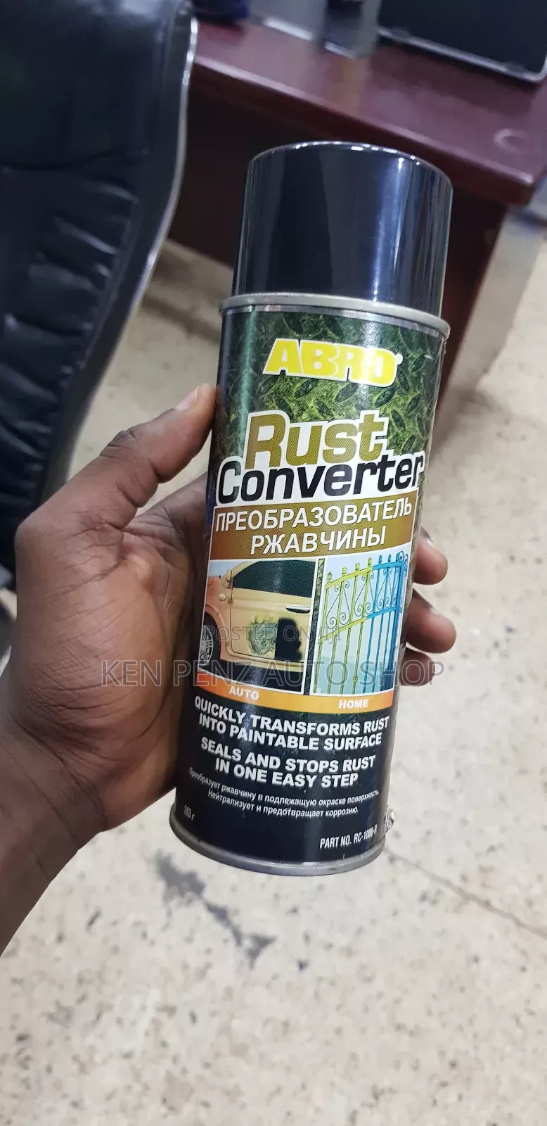 Rust Remover for All Car Bodies and Other Metals