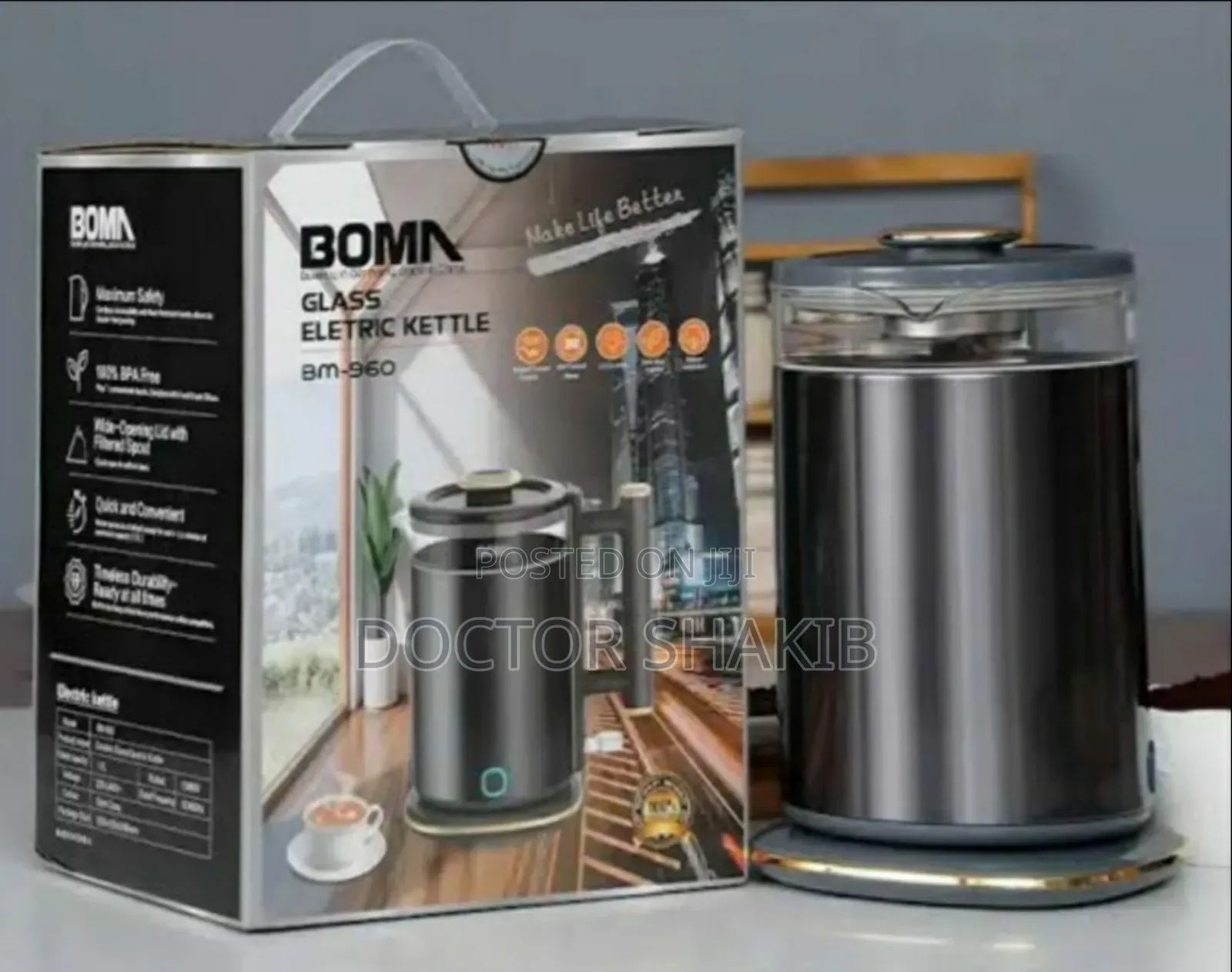 Quality Boma Glass Electric Kettle