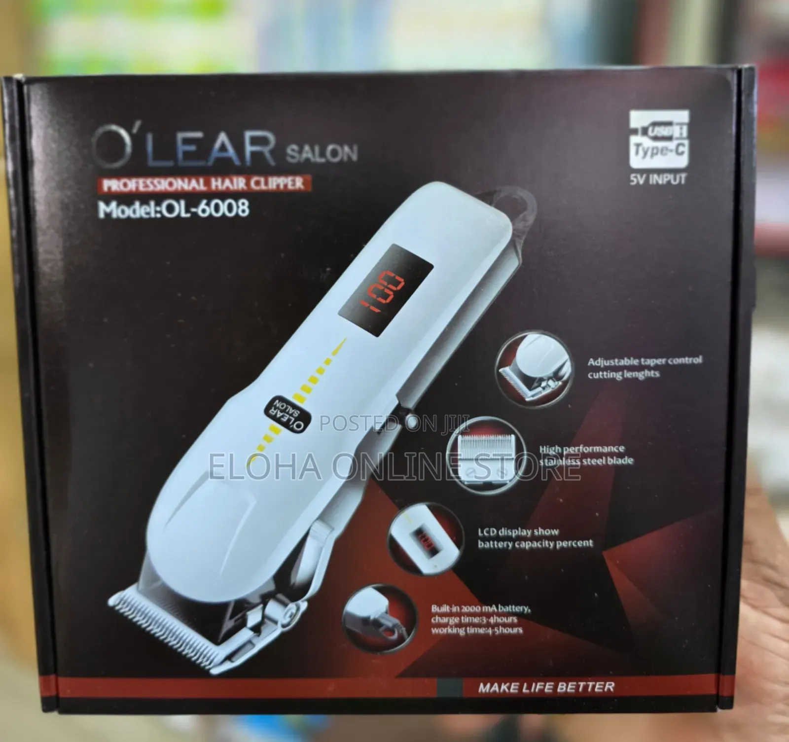 O'Lear Salon Professional Hair Clipper (Model: Ol-6008