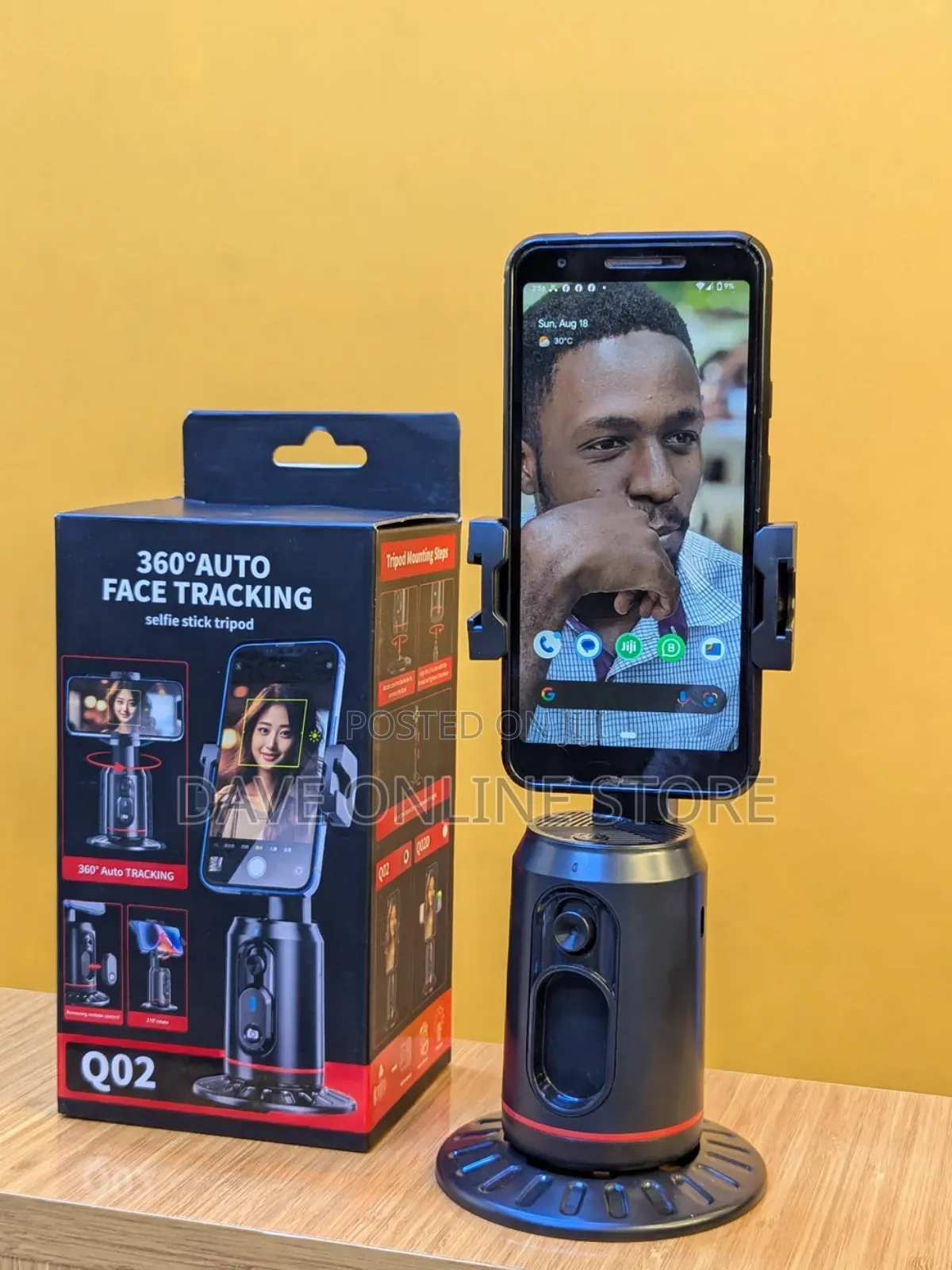 360° Auto Face Tracking Selfie Stick Tripod Q02
