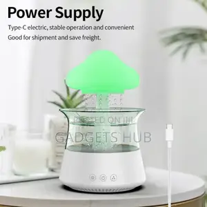 Raindrop Humidifier Mushroom Decoration
Ultrasonic Mist Make