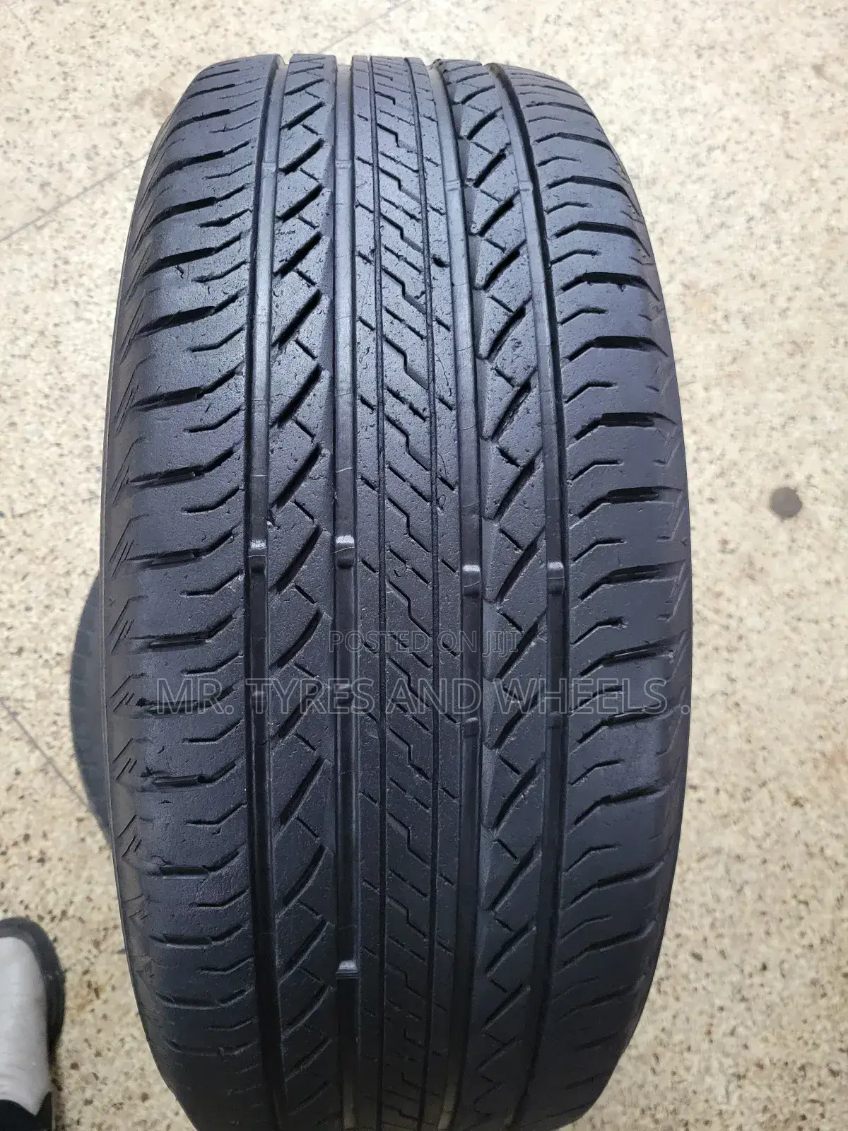 It's 235 55 R18 the Bridgestone Japan Dueler Imported Tires