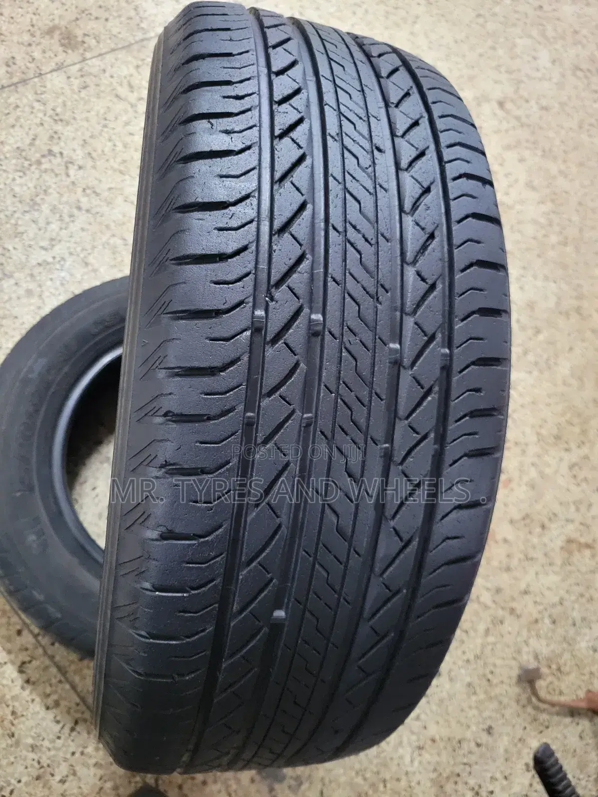 It's 235 55 R18 the Bridgestone Japan Dueler Imported Tires