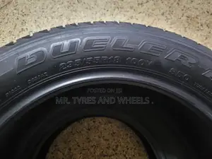 It's 235 55 R18 the Bridgestone Japan Dueler Imported Tires