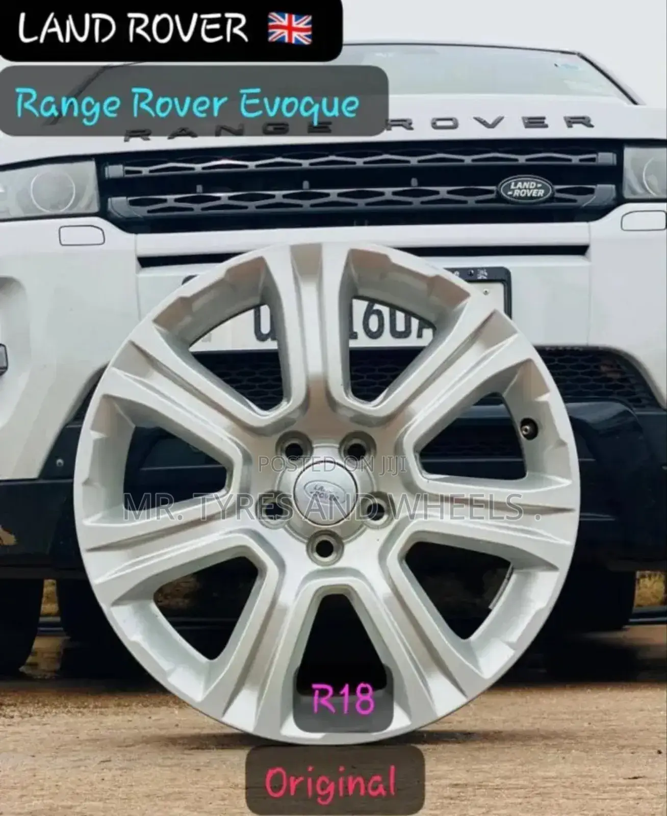 It's Size 18 Landrover Original and Very Nice Rims 5years Wa
