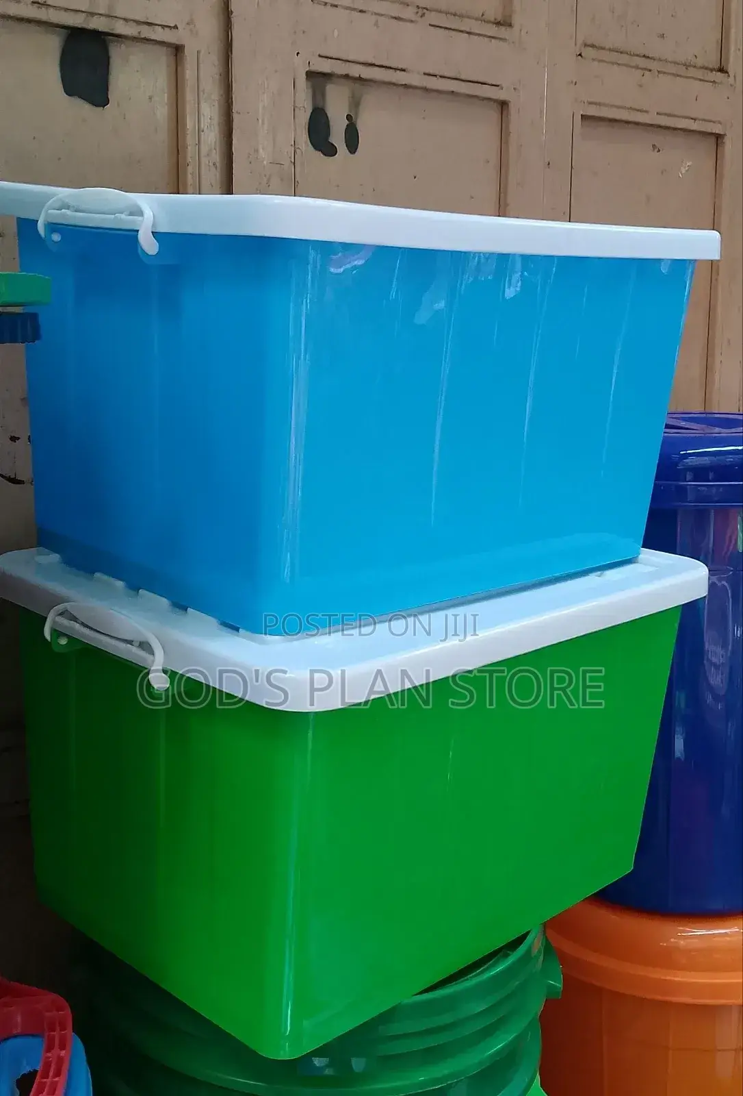 Plastic Storage Boxes Coloured