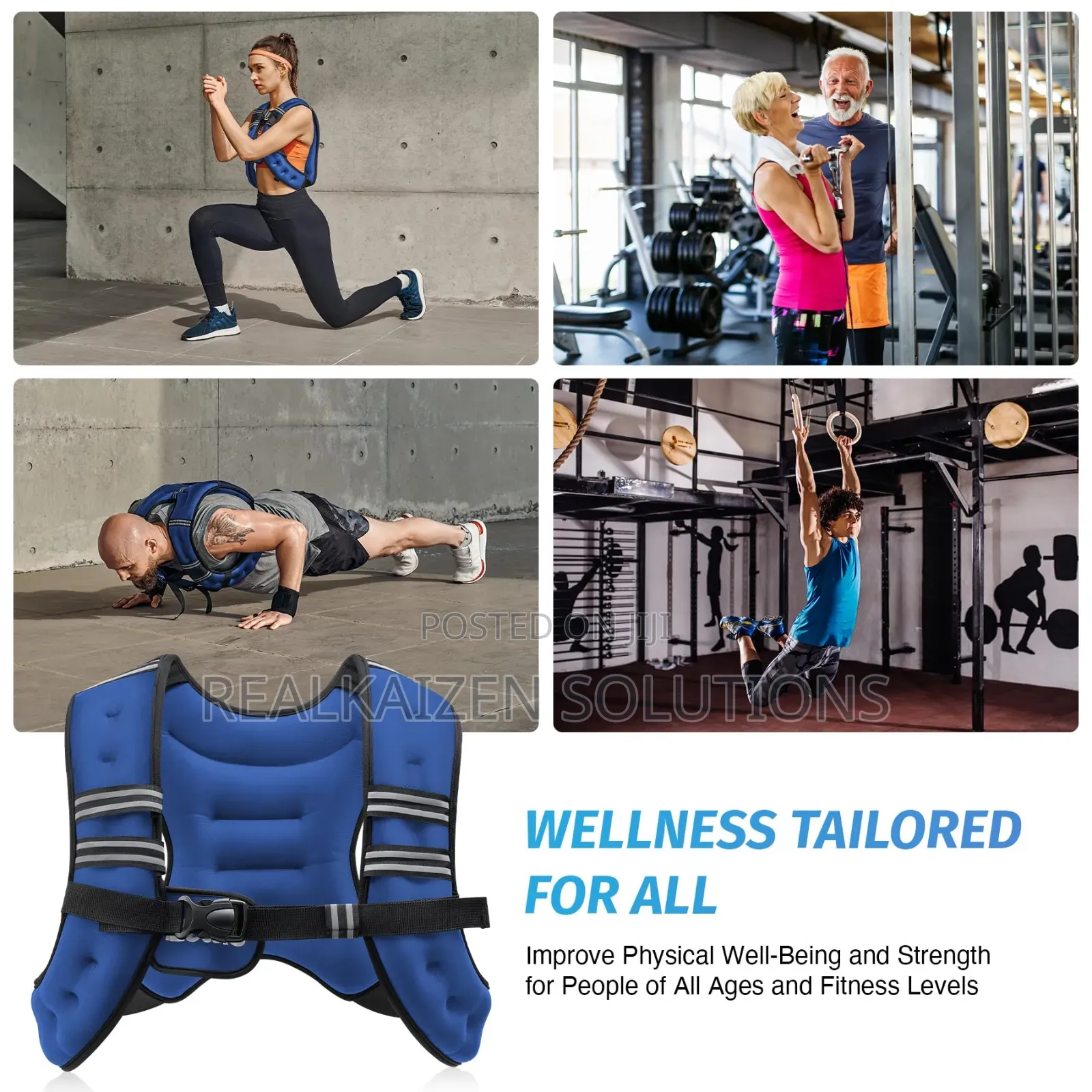 Liveup Sports Weight Vest| Made to Enhance Exercise Routines 5kg