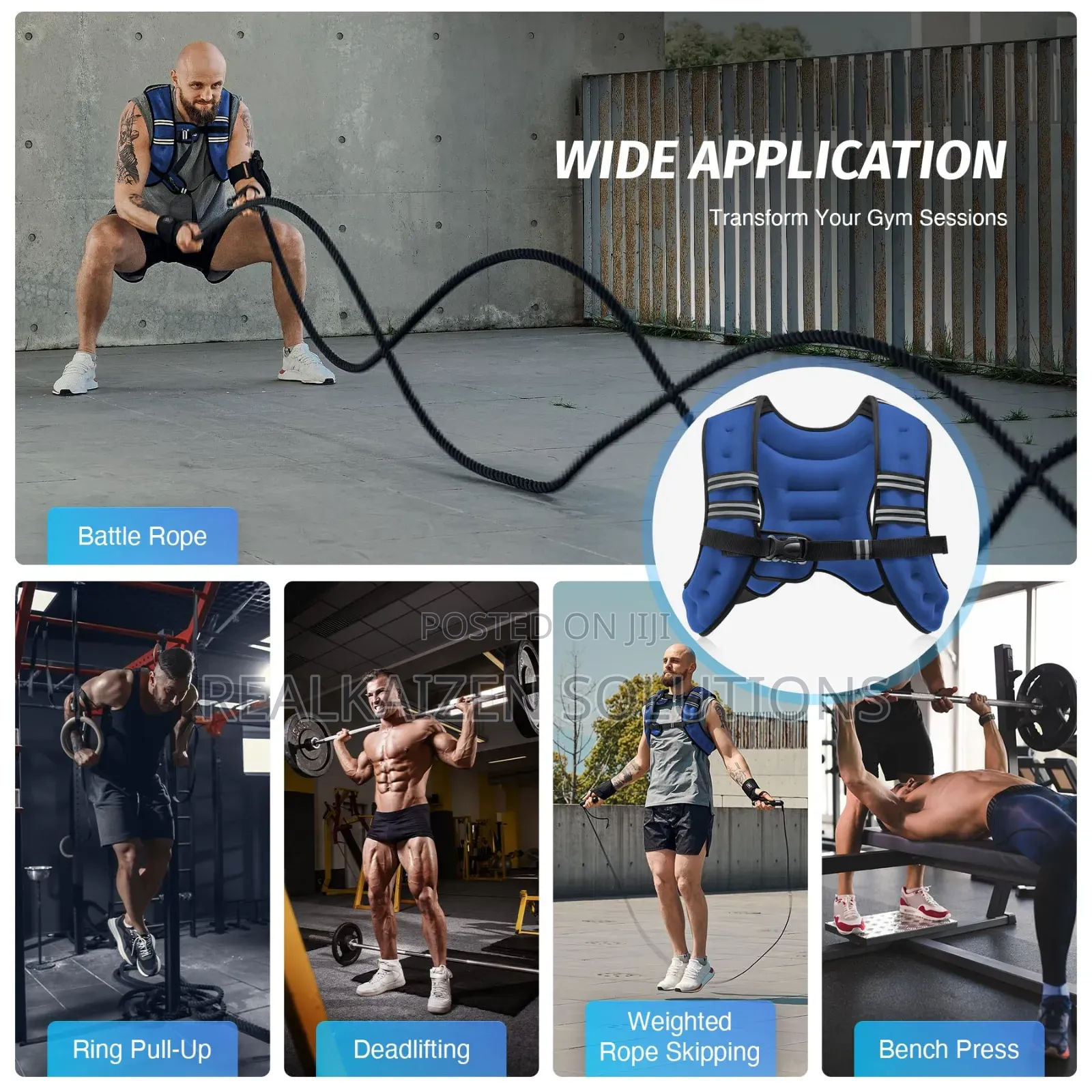 Liveup Sports Weight Vest| Made to Enhance Exercise Routines 5kg