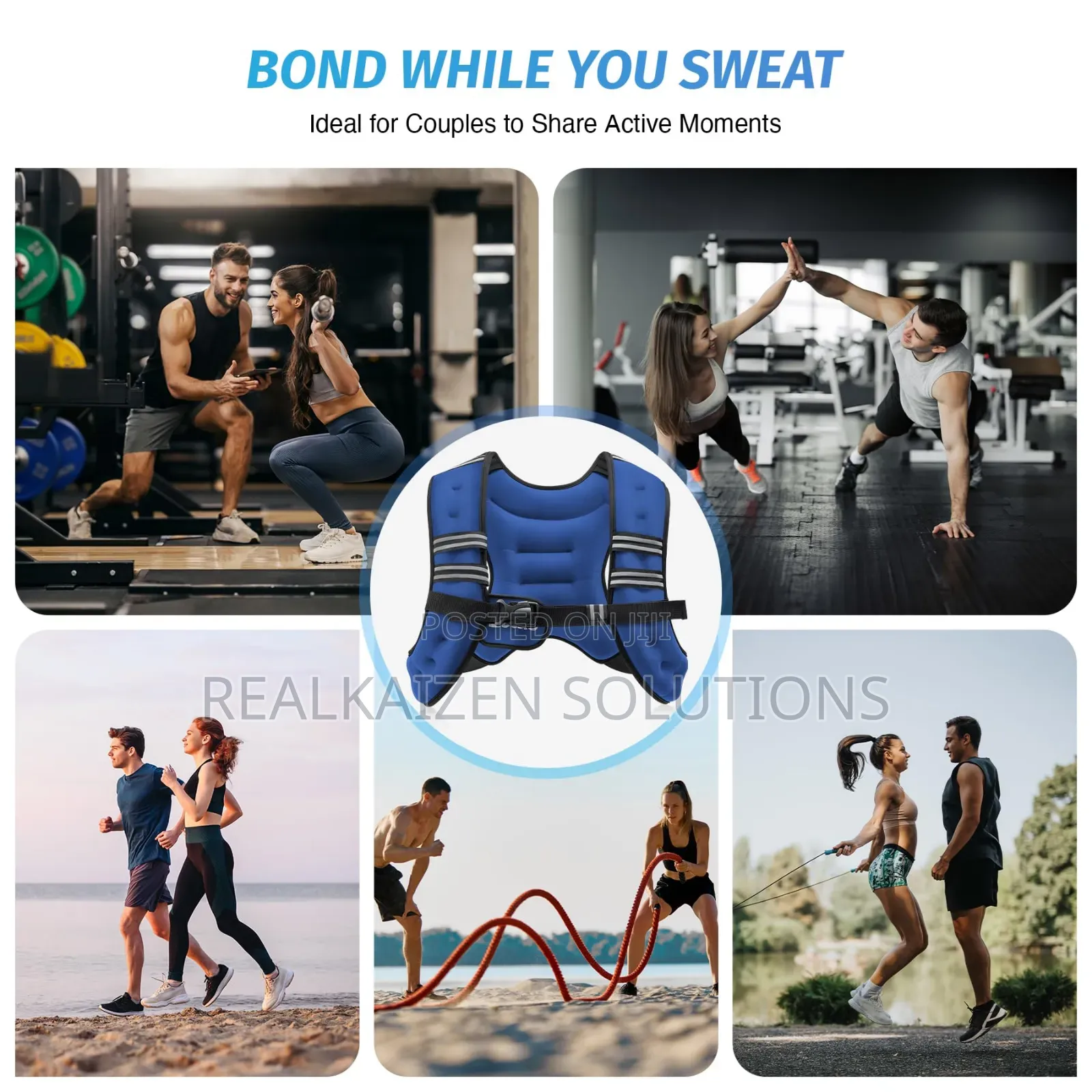 Liveup Sports Weight Vest| Made to Enhance Exercise Routines 5kg