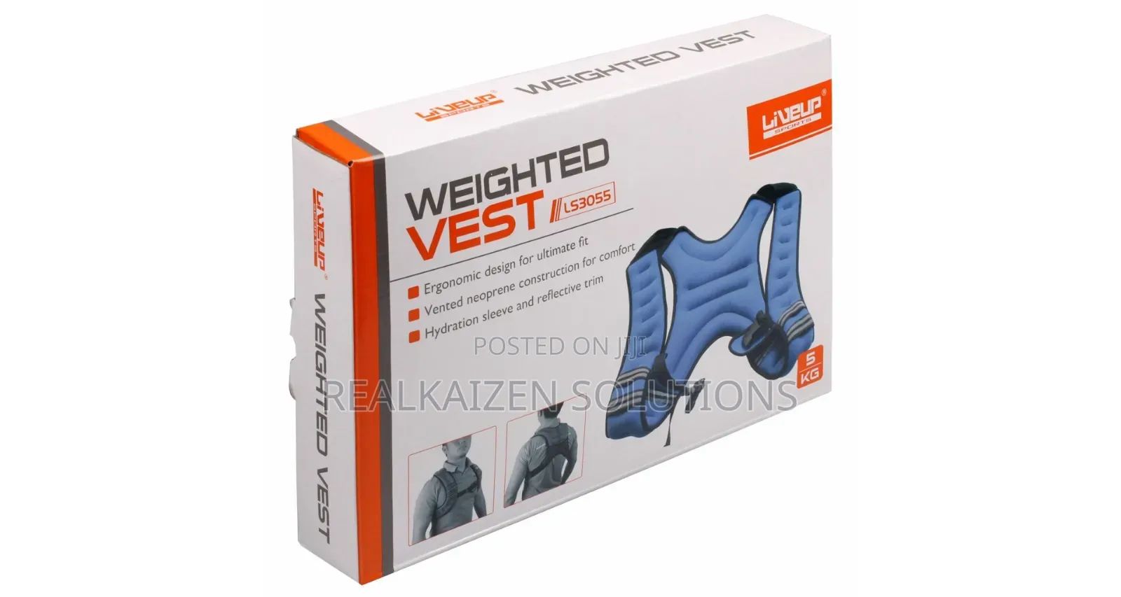 Liveup Sports Weight Vest| Made to Enhance Exercise Routines 5kg